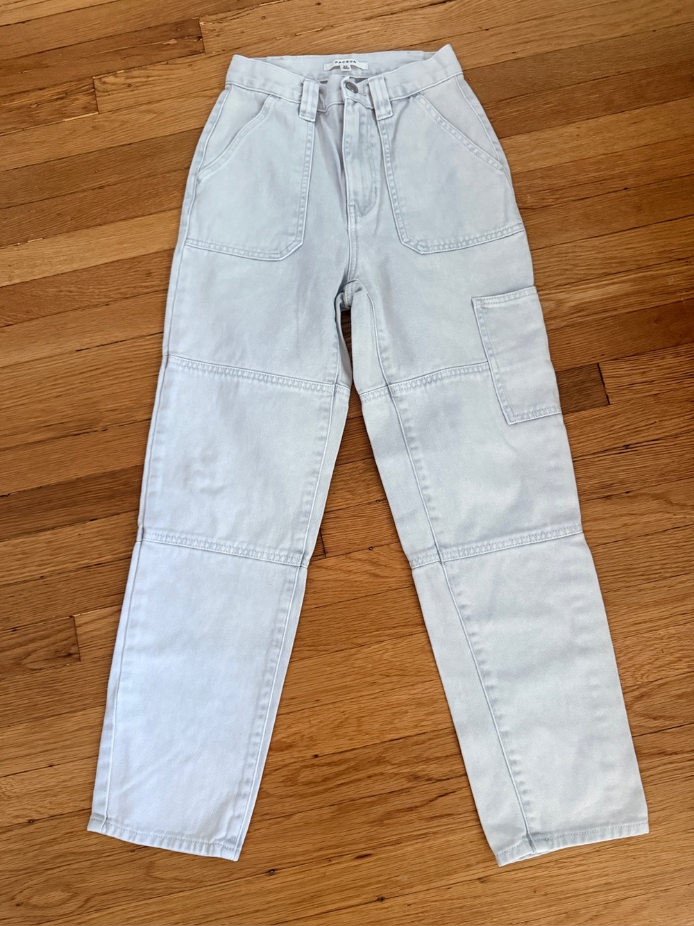 Pacsun Light Gray Carpenter Jeans Size 24 High Rise 100% Cotton